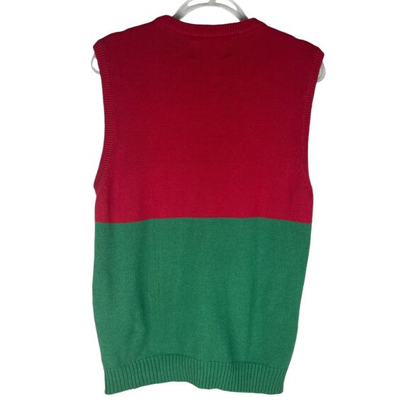 Ugly Christmas Sweater Vest Snow's Out Ho Ho Ho's Out Large L - Picture 9 of 10